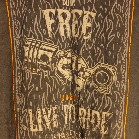 Men's sz XL Dallas Harley-Davison T-Shirt - Picture 3 of 4